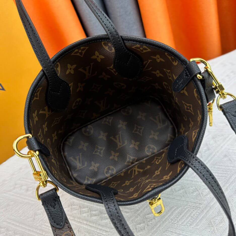 Black LV Neverfull Bandouliere Inside Out BB - Image 8