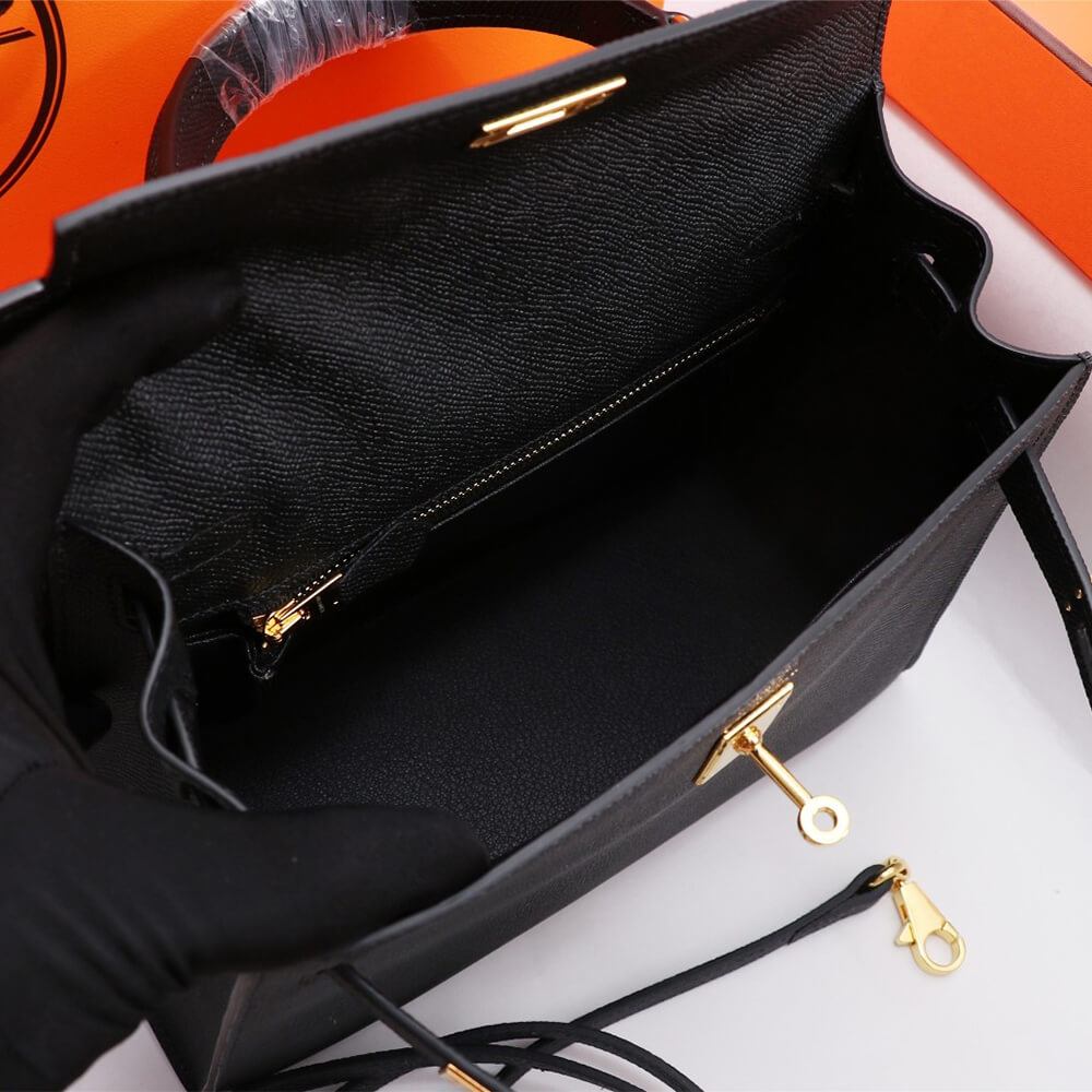 Black Hermes Kelly 25 - Image 8