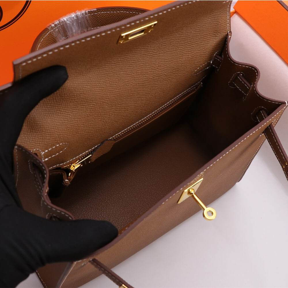 Brown Hermes Kelly 25 - Image 8