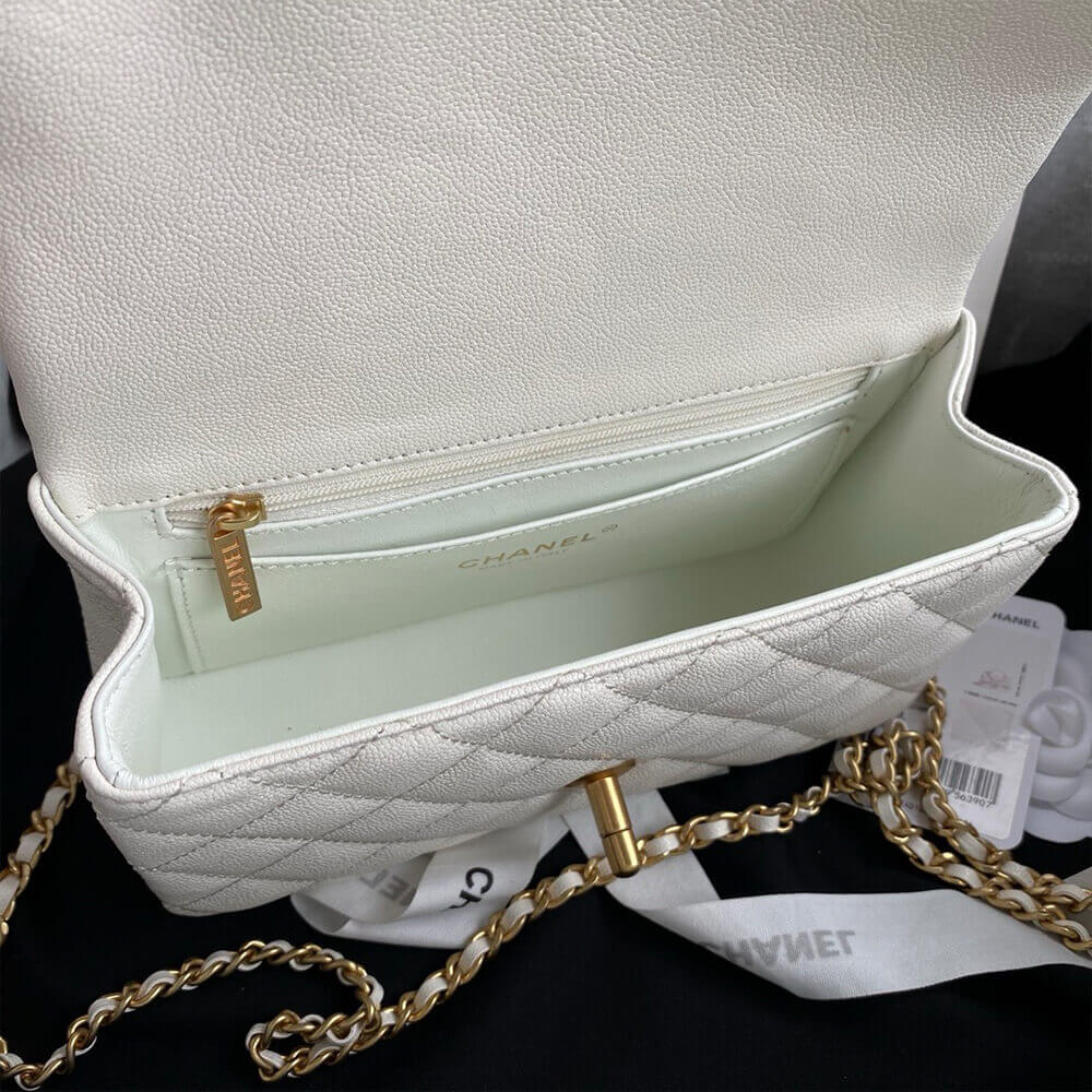 CHANEL Mini Classic Handbag With Top Handle - Image 8