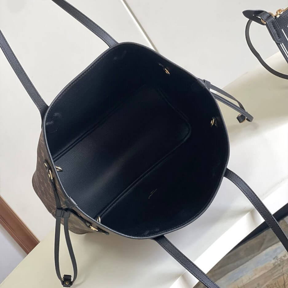Black LV Neverfull Inside Out MM - Image 8