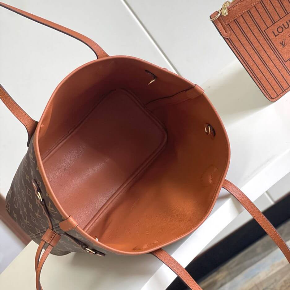 Tan LV Neverfull Inside Out MM - Image 8