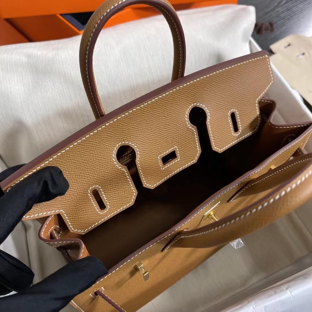 Brown Hermes Birkin 25 Sellier (Best
 Grade) - Image 8