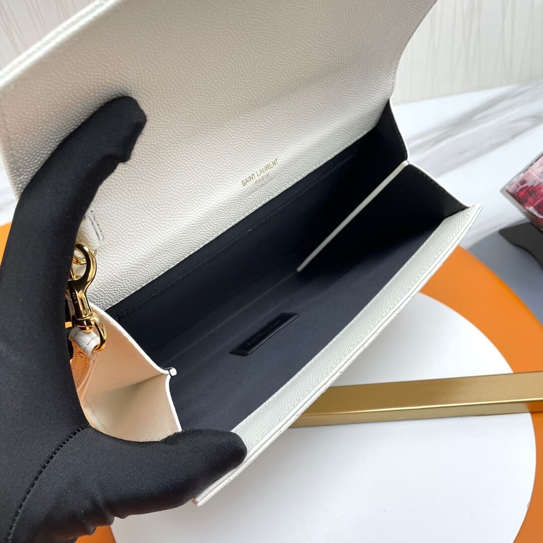 YSL CASSANDRE matelasse leather flap clutch - Image 8