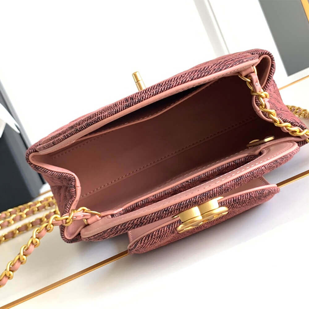 Orange & Black Chanel Mini Shopping Bag (Best
 grade) - Image 8