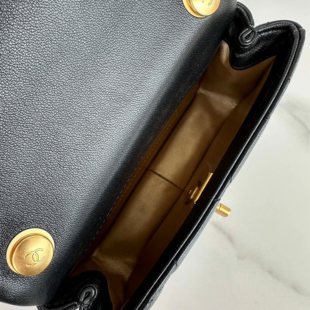 Black Chanel MINI FLAP BAG - Image 8