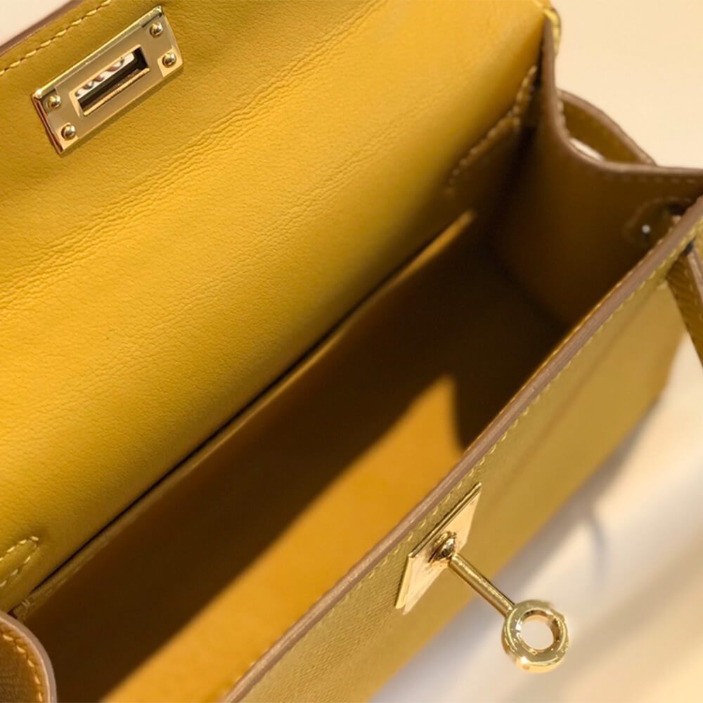 Yellow Hermes Mini Kelly II (Best
 Grade) - Image 8