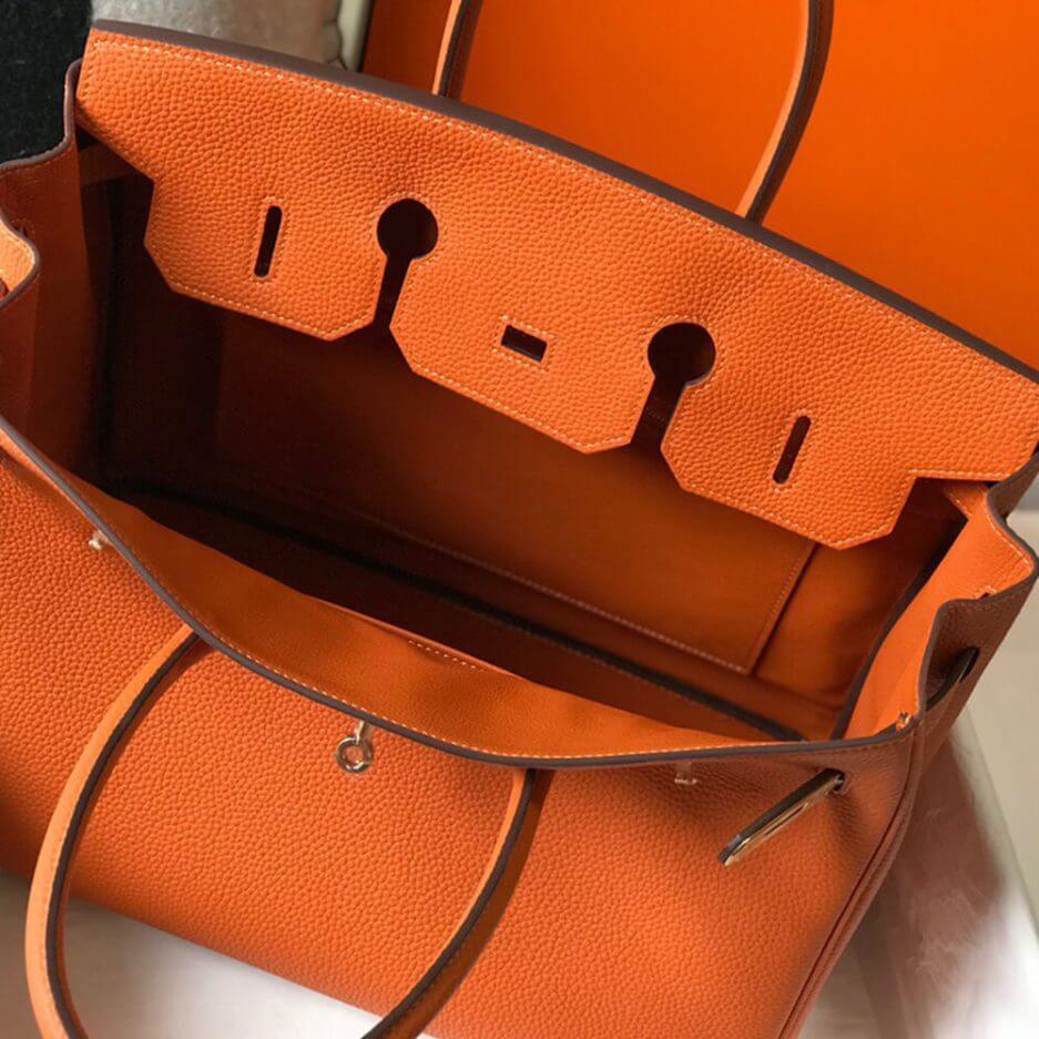 Orange Hermes Birkin 35 - Image 8