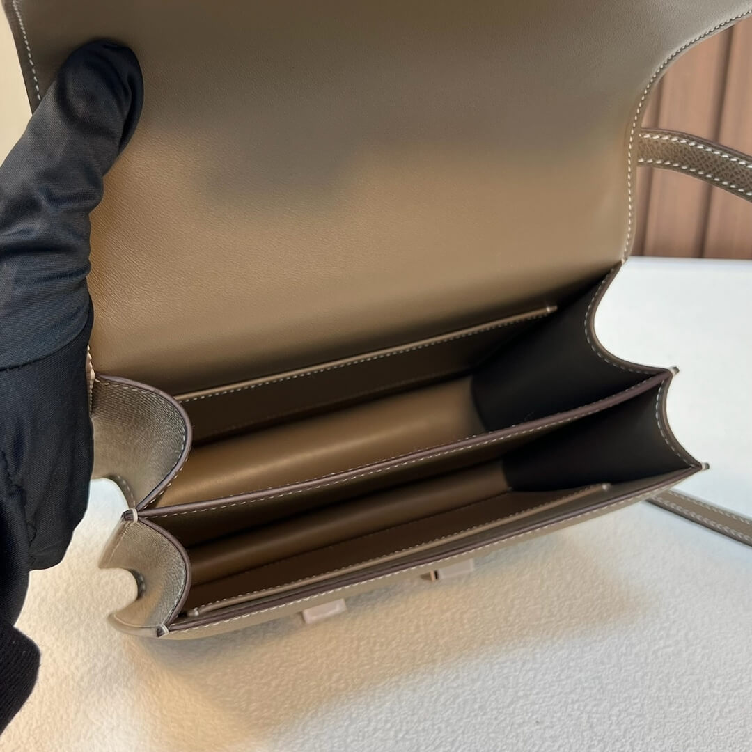 Elephant Gray Hermes Constance 19 - Image 8