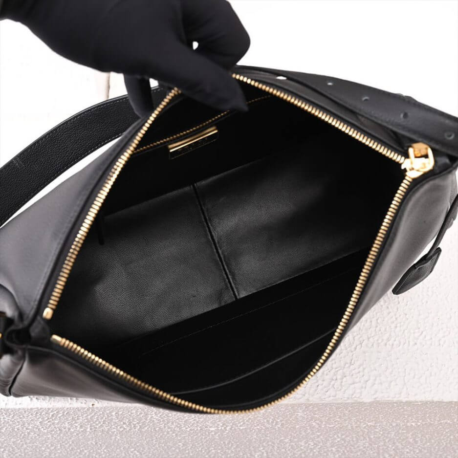 Black Prada Aimee large leather shoulder bag - Image 8