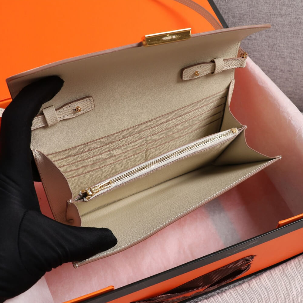 White Hermes Constance wallet - Image 9