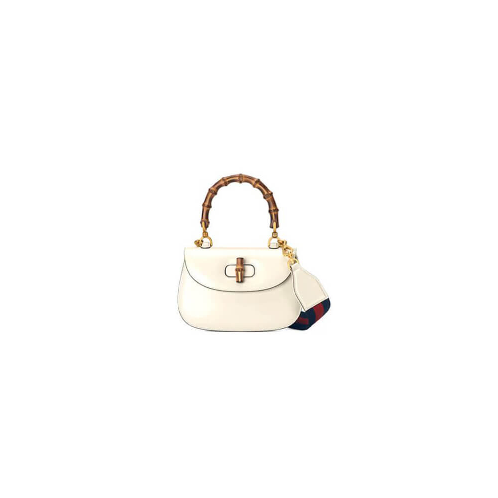 GUCCI BAMBOO 1947 JUMBO GG SMALL TOP HANDLE BAG