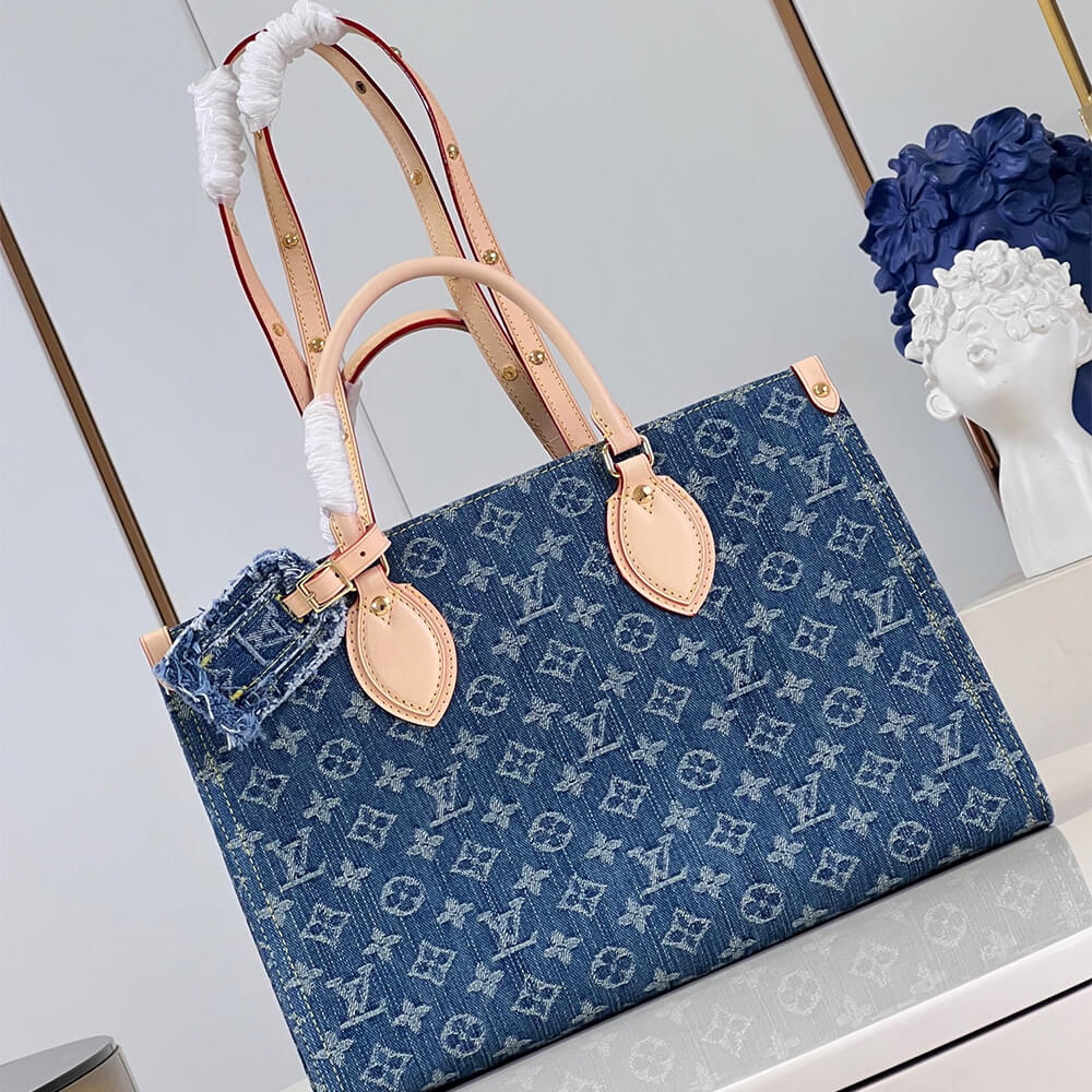 Denim Blue LV OnTheGo MM - Image 2