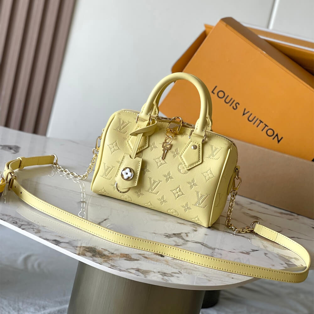 Yellow LV Speedy Bandouliere 20 (Best
grade) - Image 2