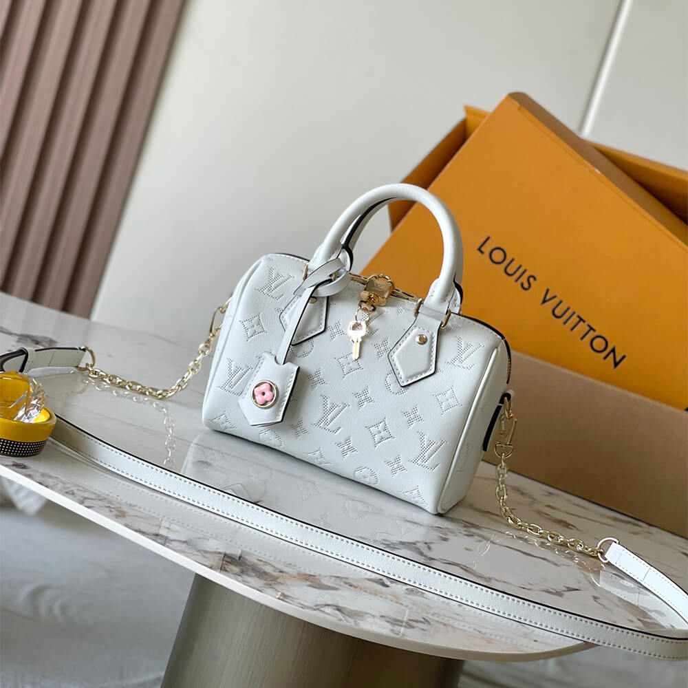 White Blanc LV Speedy Bandouliere 20 (Best
grade) - Image 2