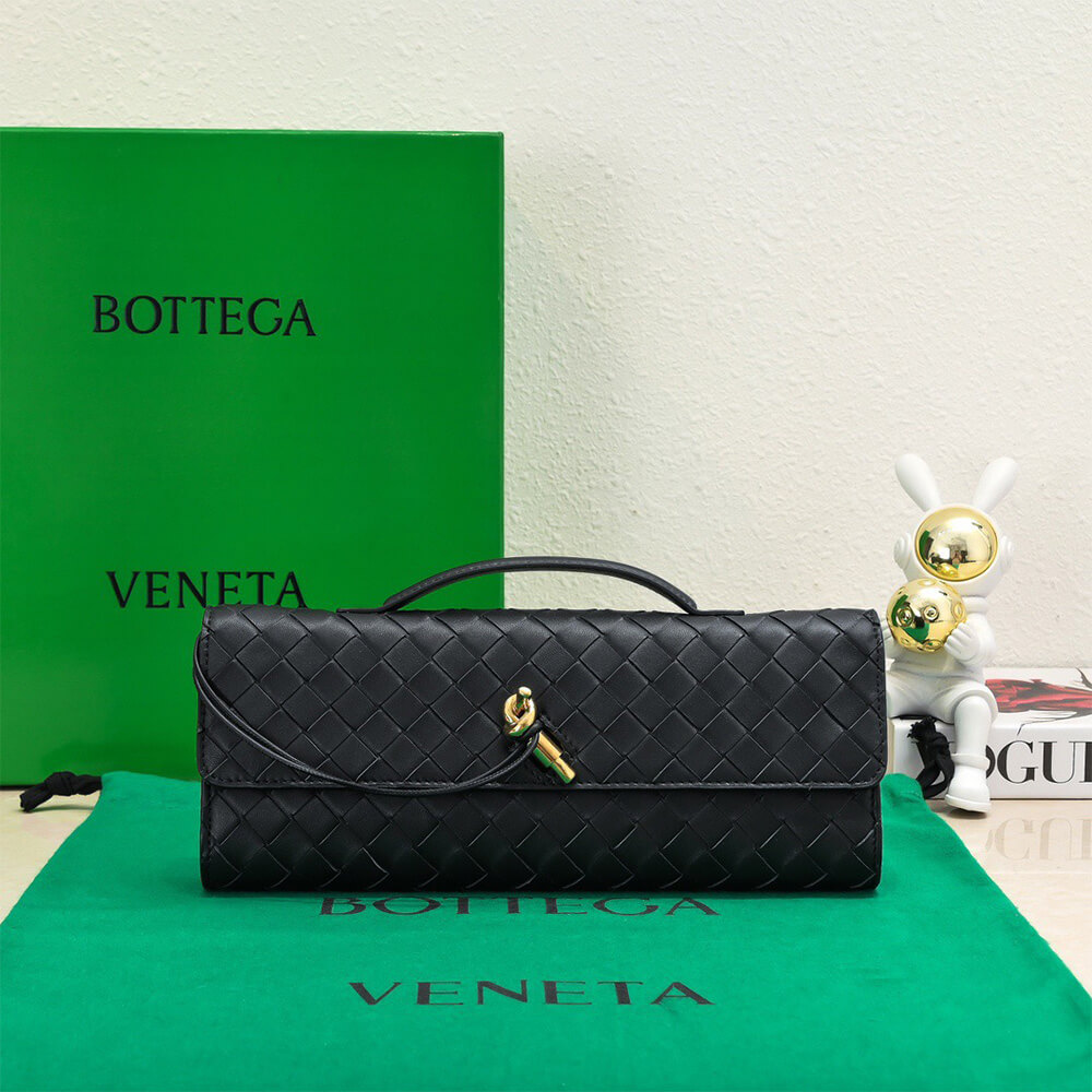 Black Bottega Veneta Andiamo Clutch (Best
GRADE) - Image 2