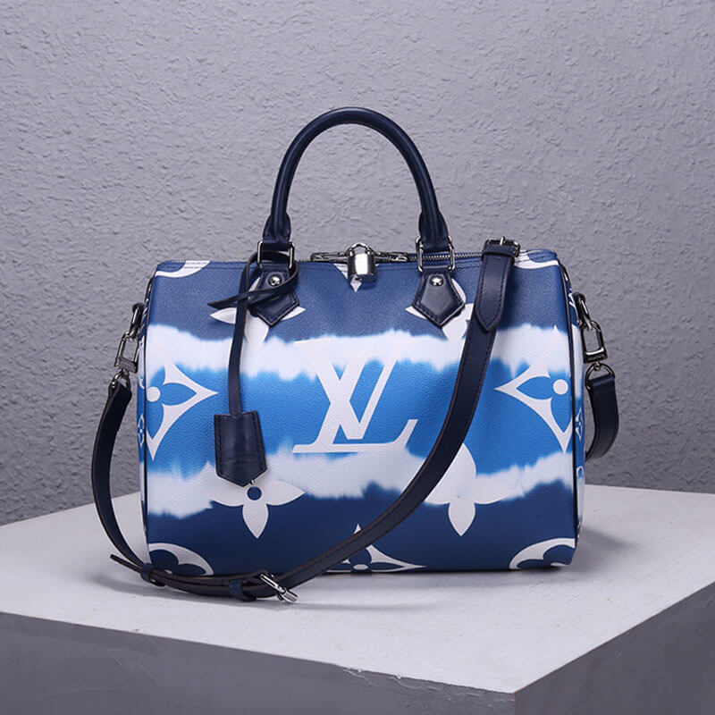 Blue LV Escale Speedy Bandouliere 30 - Image 2