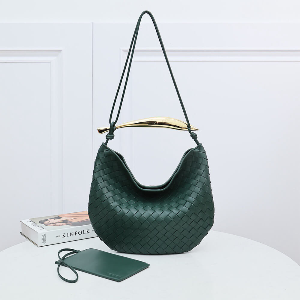 Emerald Green Bottega Veneta Medium Sardine Handbag - Image 2