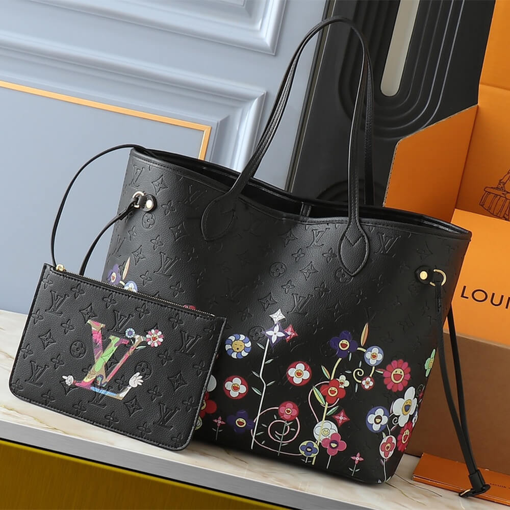 Black LV x TM Neverfull MM - Image 2