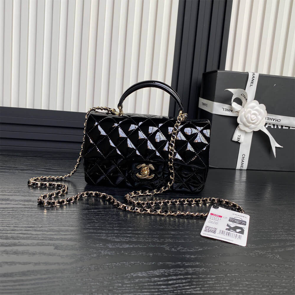 CHANEL Mini Classic Handbag With Top Handle - Image 2