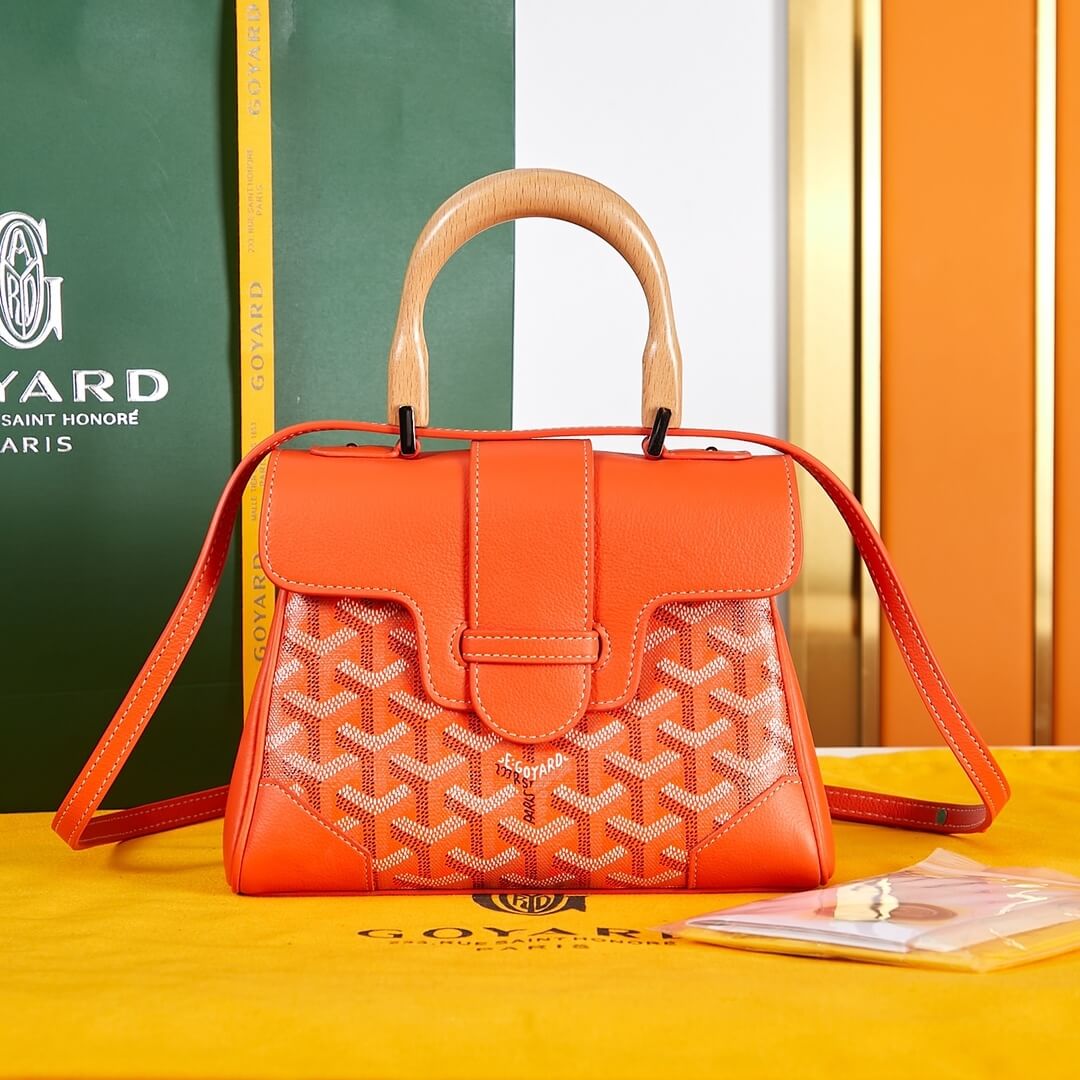 Orange Goyard Saigon Souple Mini Bag - Image 2