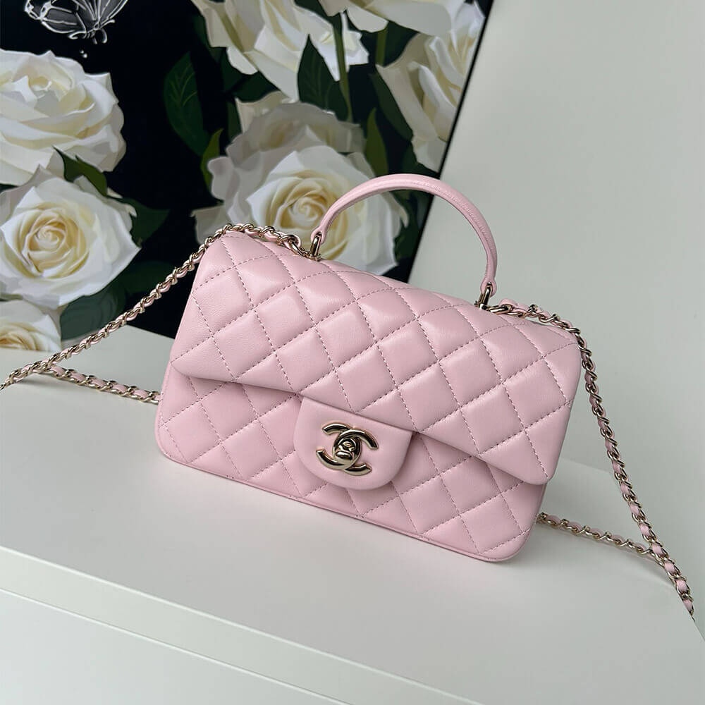 CHANEL Mini Classic Handbag With Top Handle - Image 2