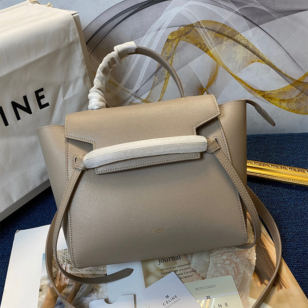 LIGHT TAUPE CELINE MICRO BELT BAG - Image 2