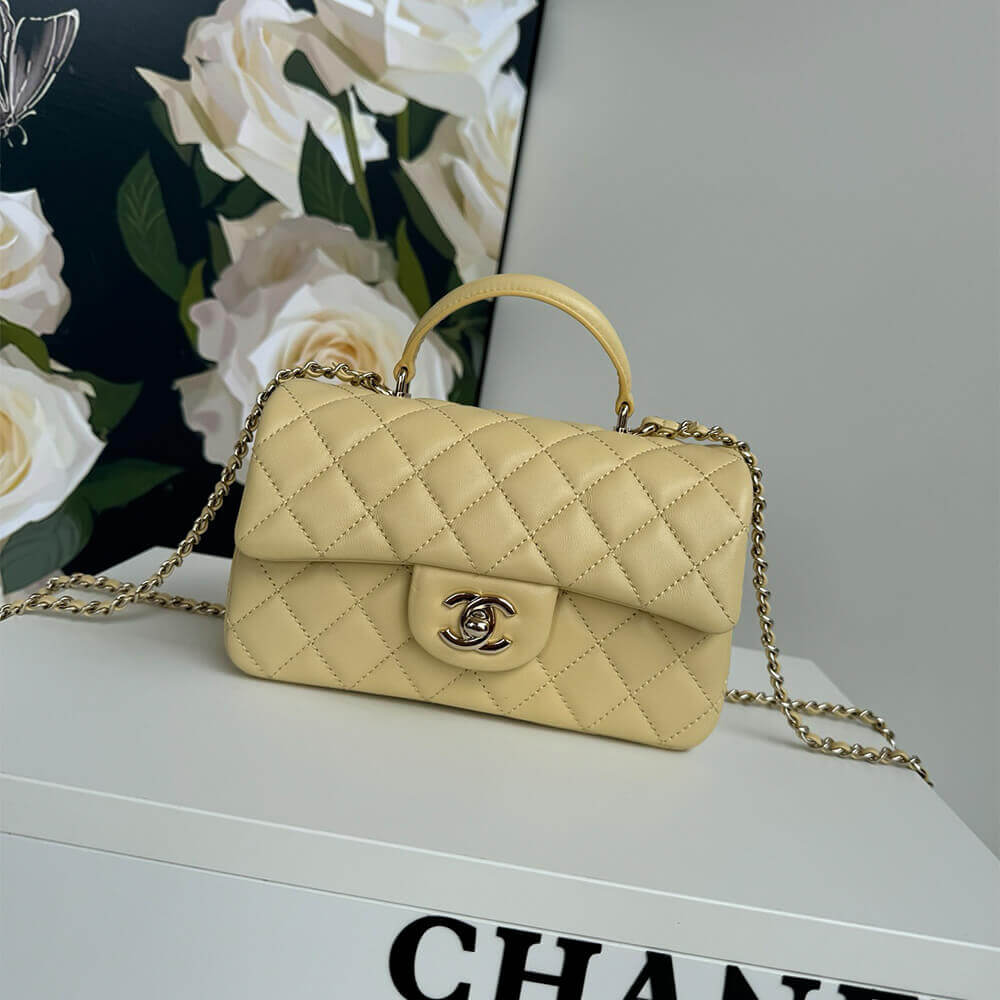 CHANEL Mini Classic Handbag With Top Handle - Image 2