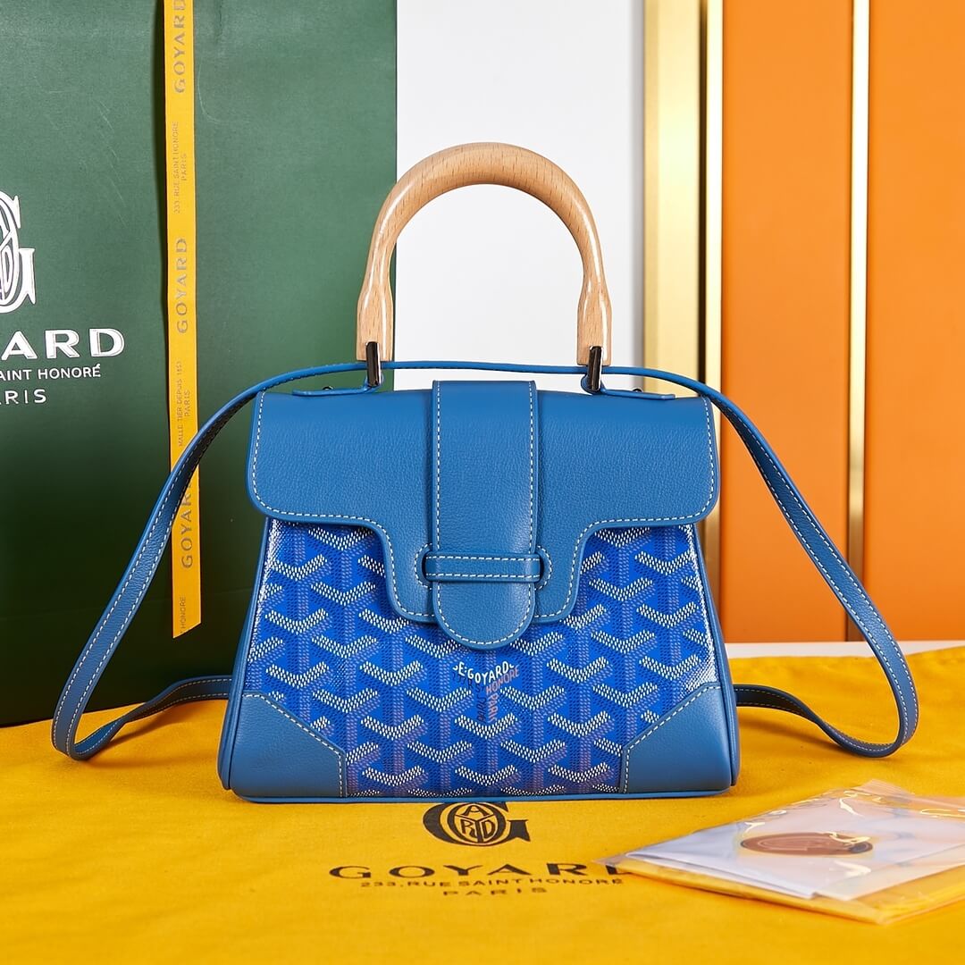 Sky Blue Goyard Saigon Souple Mini Bag - Image 2