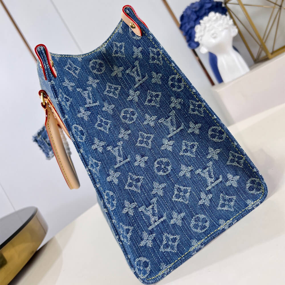 Denim Blue LV OnTheGo MM - Image 3
