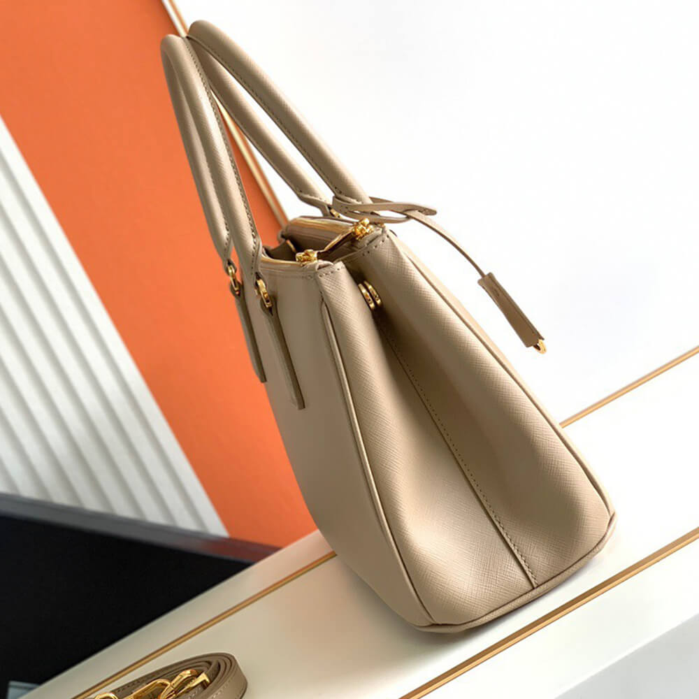 Sand Beige Medium Prada Galleria Saffiano leather bag - Image 3