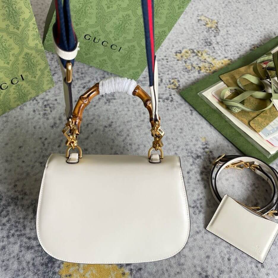 GUCCI BAMBOO 1947 JUMBO GG SMALL TOP HANDLE BAG - Image 3