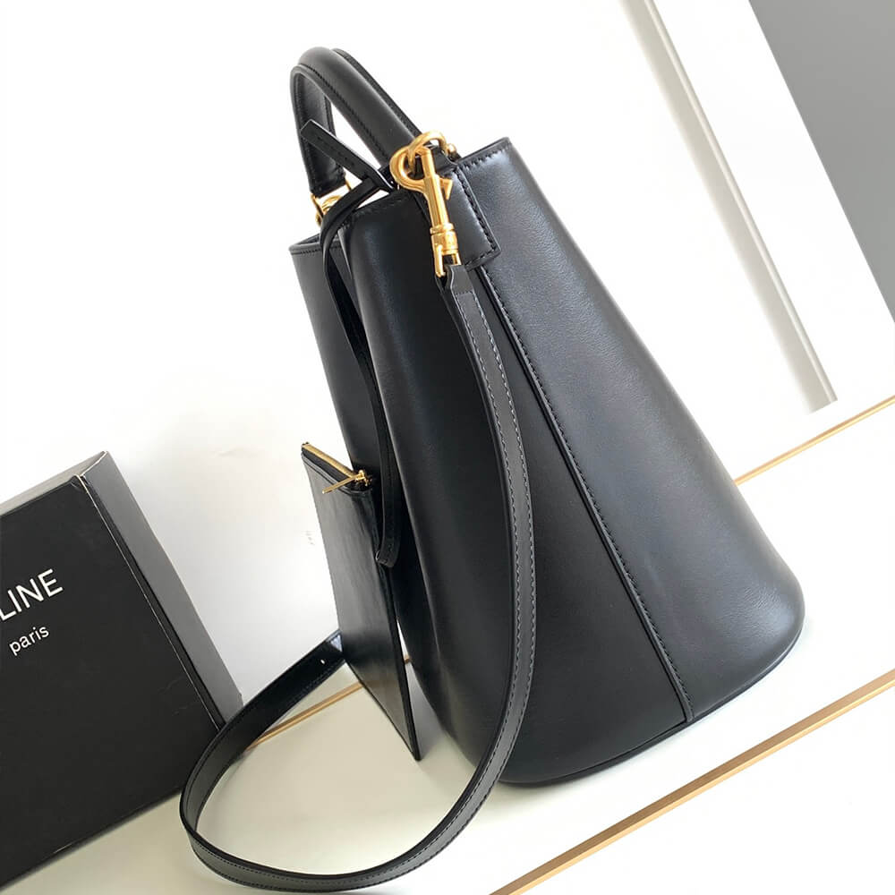 Black CELINE LOUISE Medium Bag in Smooth Calfskin - Image 3