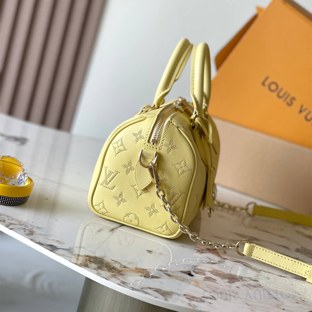 Yellow LV Speedy Bandouliere 20 (Best
grade) - Image 3