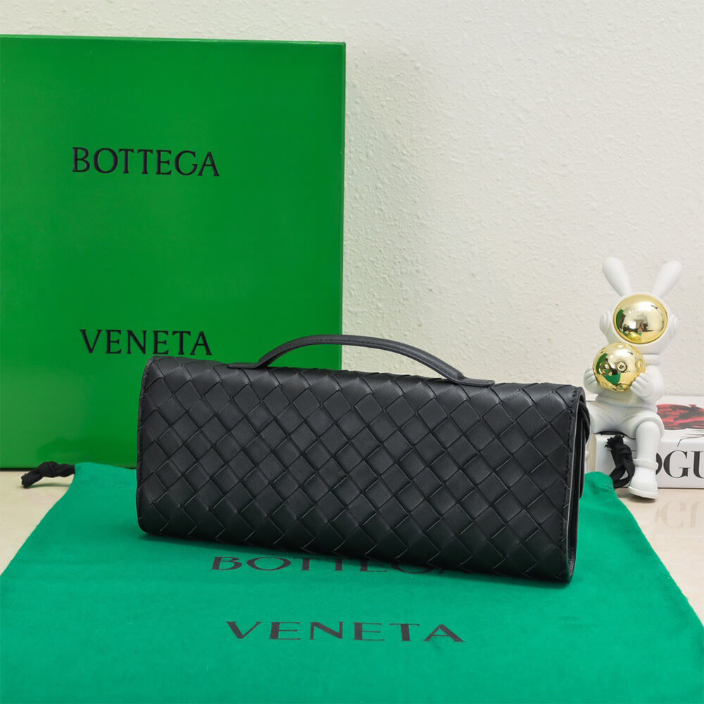 Black Bottega Veneta Andiamo Clutch (Best
GRADE) - Image 3