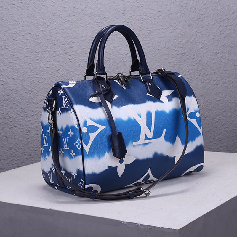 Blue LV Escale Speedy Bandouliere 30 - Image 3