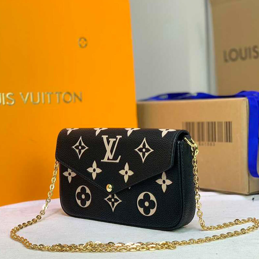 Black Louis Vuitton Felicie pochette bag - Image 3