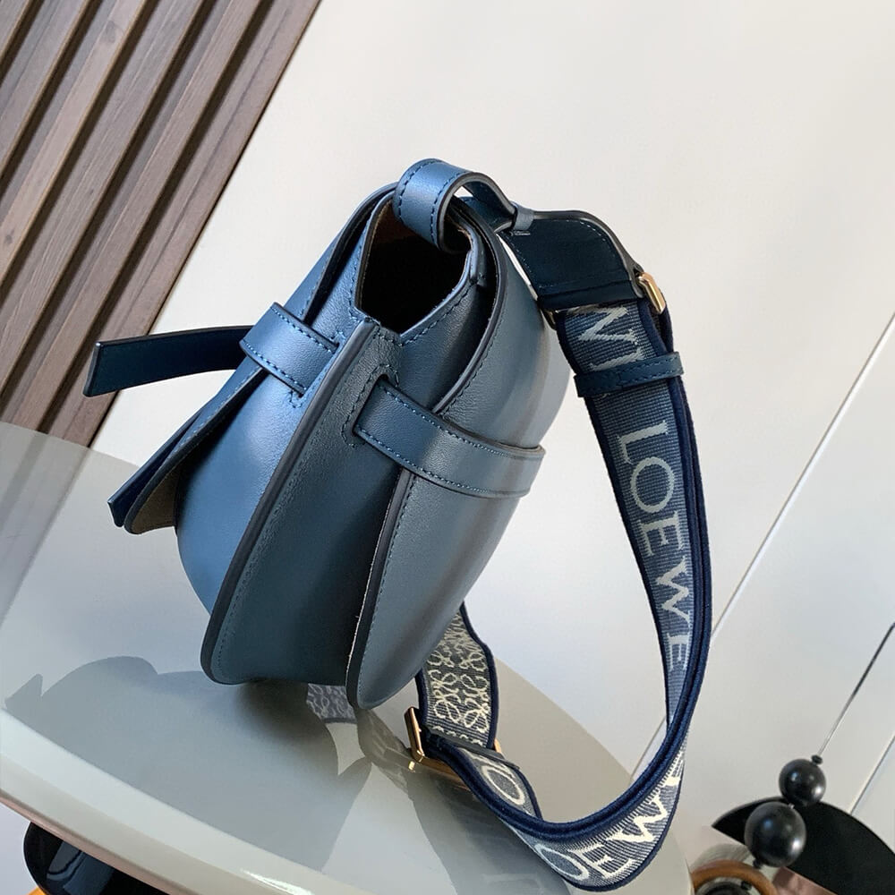 Loewe Small Gate bag in soft calfskin and jacquard - Image 3