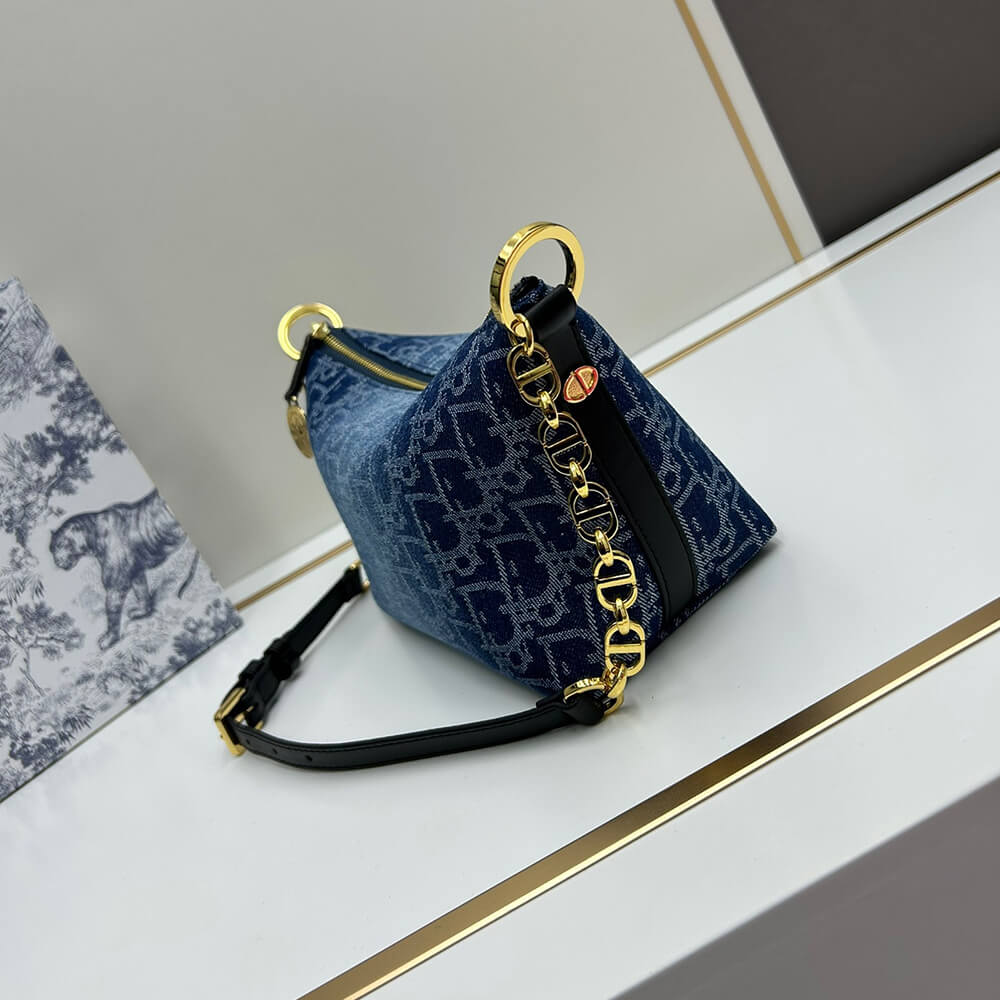 Dior Diorstar Hobo Bag with Chain - Image 3