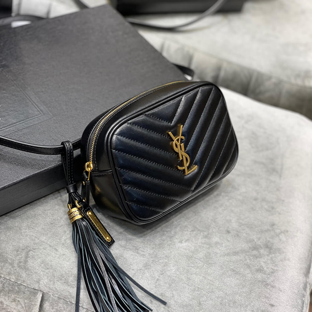 Black YSL LOU BELT BAG IN MATELASSE LEATHER - Image 3