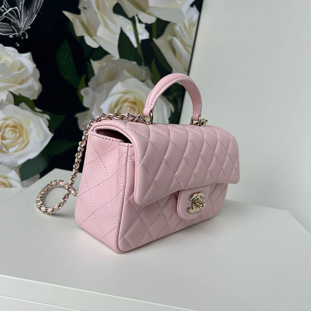 CHANEL Mini Classic Handbag With Top Handle - Image 3