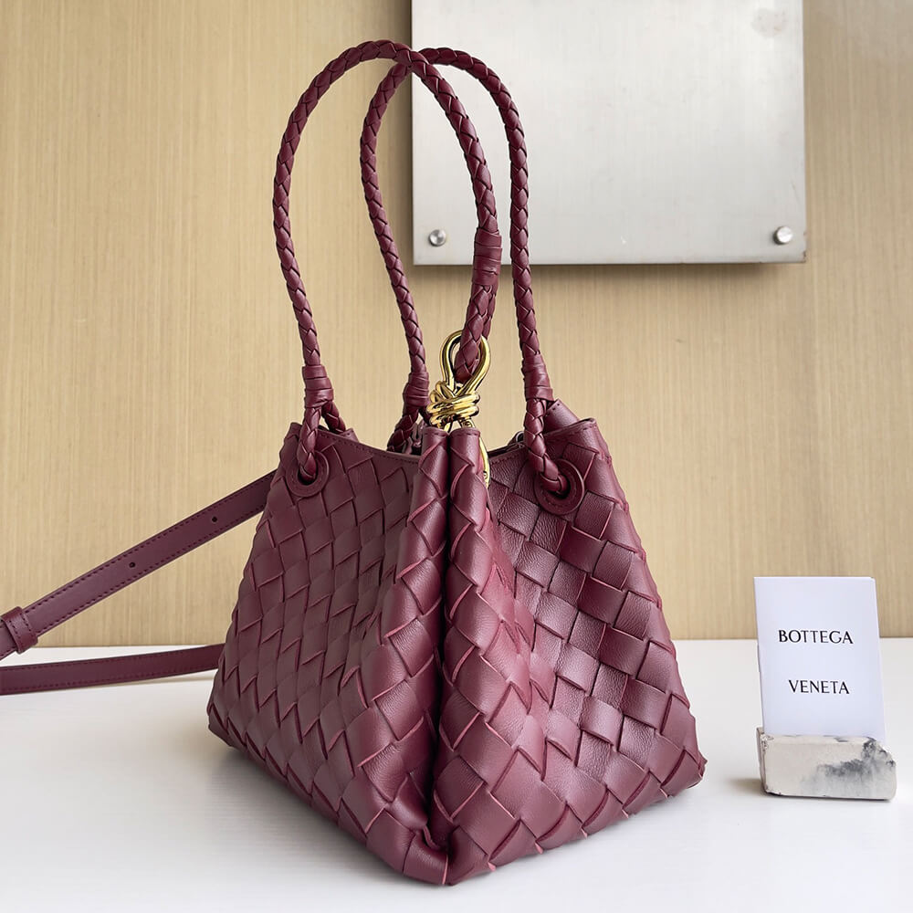 Burgundy Bottega Veneta Small Parachute - Image 3