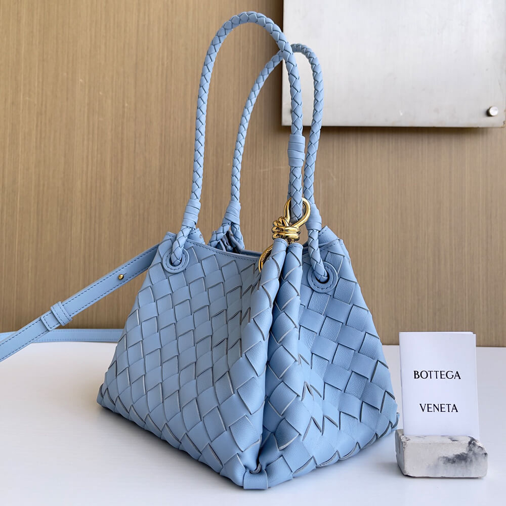 Blue Bottega Veneta Small Parachute - Image 3