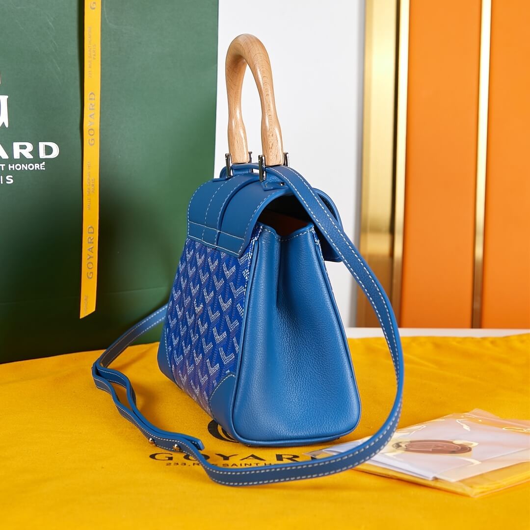 Sky Blue Goyard Saigon Souple Mini Bag - Image 3