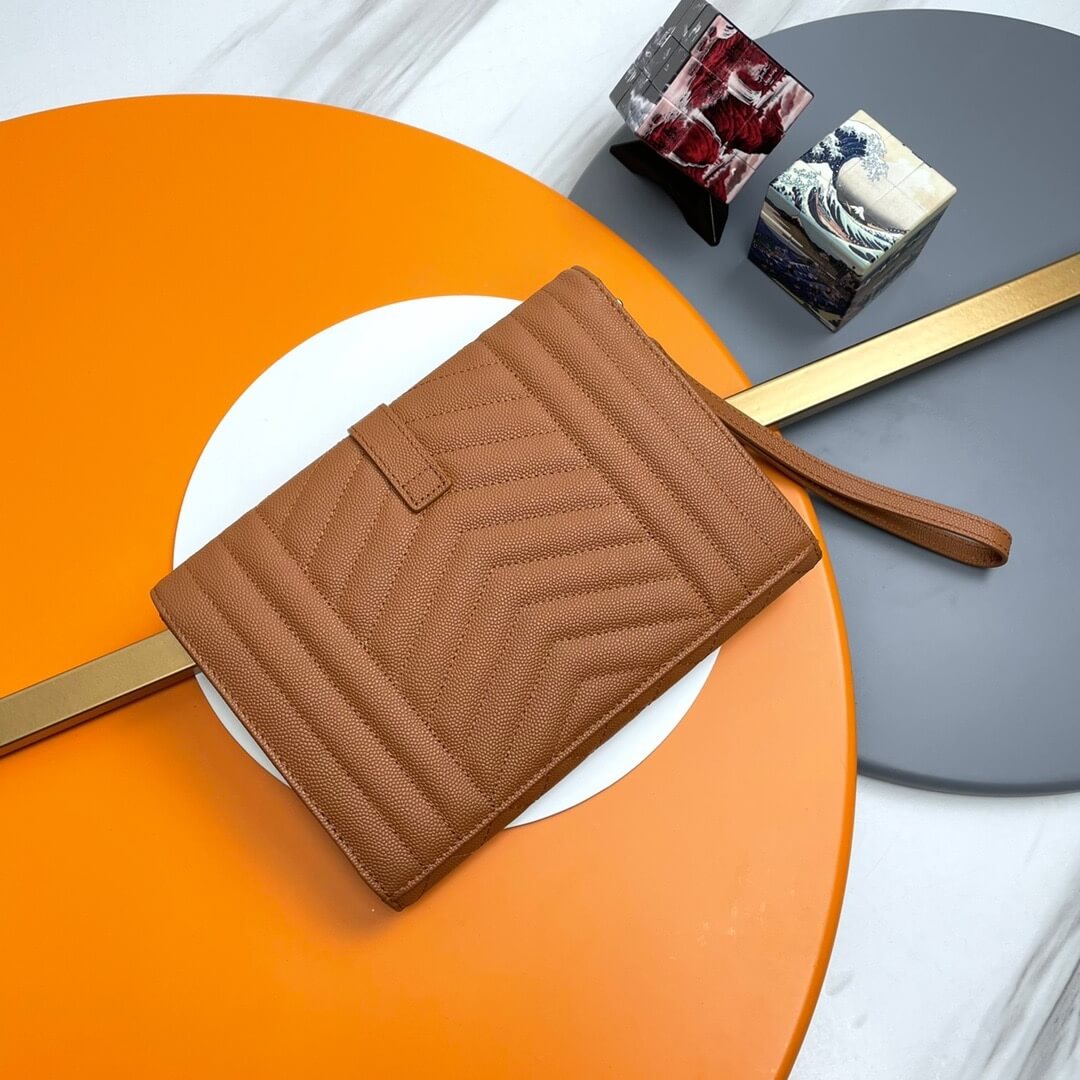 YSL CASSANDRE matelasse leather flap clutch - Image 4