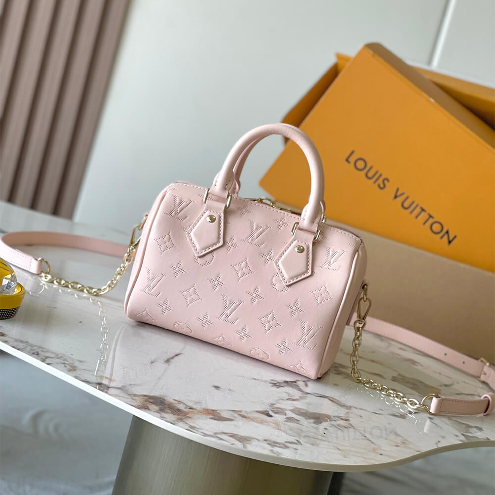 Pink LV Speedy Bandouliere 20 (Best
grade) - Image 4