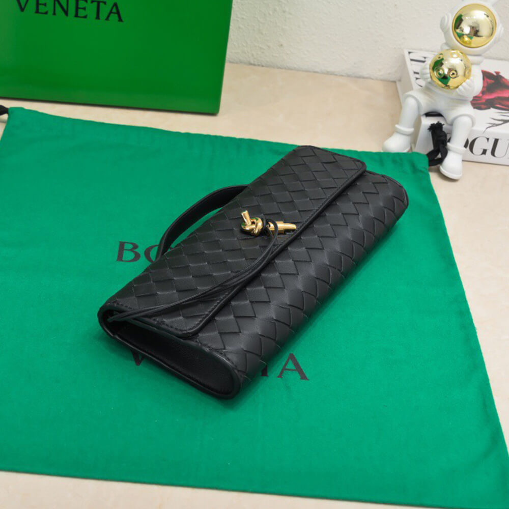 Black Bottega Veneta Andiamo Clutch (Best
GRADE) - Image 4