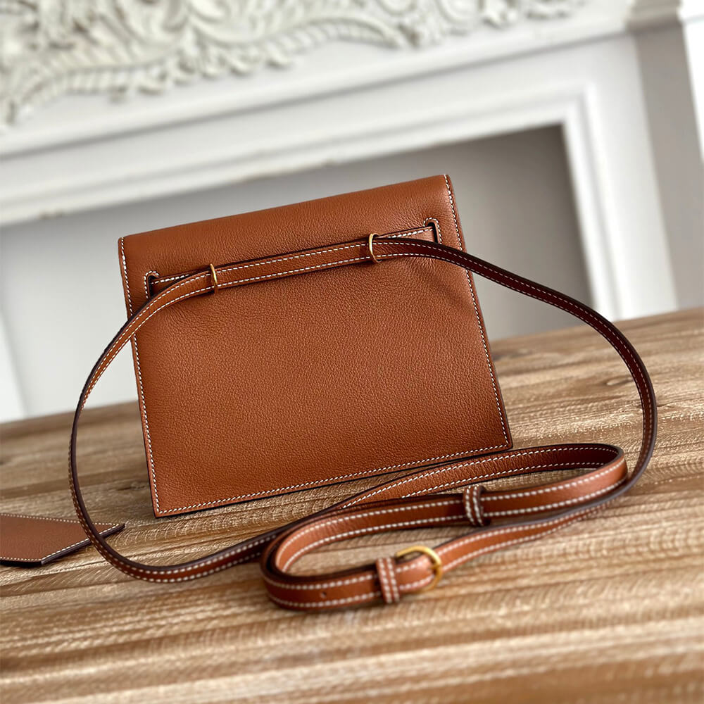 Gold Brown Hermes Kelly Danse - Image 4