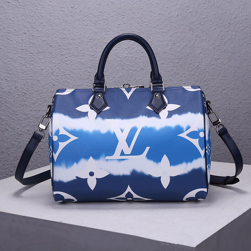 Blue LV Escale Speedy Bandouliere 30 - Image 4