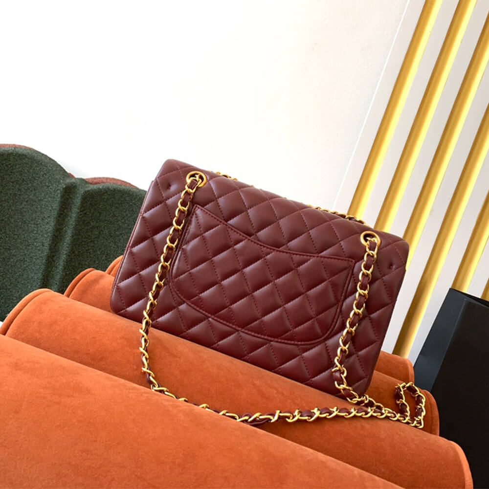 Burgundy CHANEL CLASSIC 11.12 HANDBAG (Best
grade) - Image 4